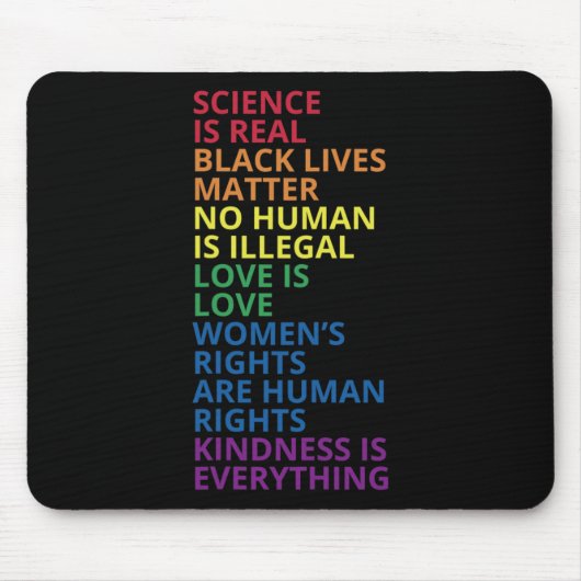 LGBT Unterstützer-Shirt Mousepad (Vorne)