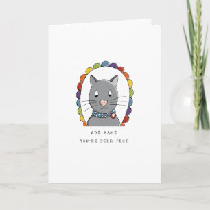 LGBT Valentine Katze Stolz Feiertagskarte