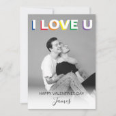 LGBT-Valentinstag-Urlaubskarte Feiertagskarte (Vorderseite)