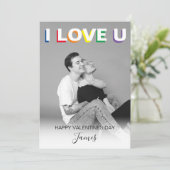 LGBT-Valentinstag-Urlaubskarte Feiertagskarte (Stehend Vorderseite)