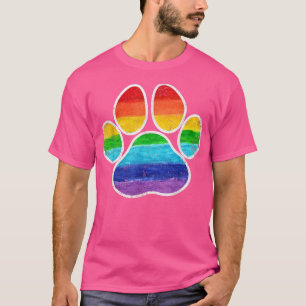 LGBT Verbündete Furry Pride Rainbow Fursuit Dog Pa T-Shirt
