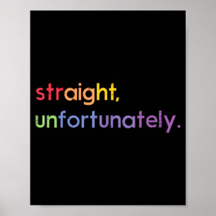 LGBT Verbündeter Straight Leider Regenbogen Schwul Poster