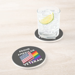 LGBT-Veteranen - Amerikanische Flagge  Getränkeuntersetzer