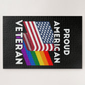 LGBT-Veteranen - Amerikanische Flagge Puzzle (Horizontal)