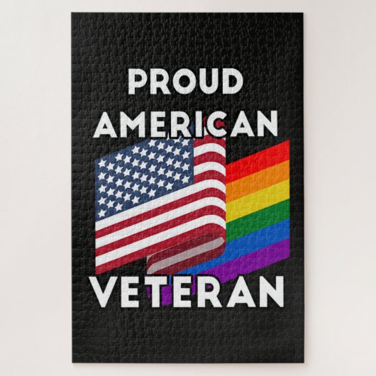LGBT-Veteranen - Amerikanische Flagge Puzzle (Vertikal)
