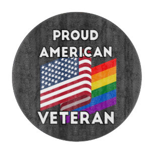 LGBT-Veteranen - Amerikanische Flagge Schneidebrett