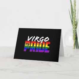 LGBT-Virgo-Flag Zodiac-Zeichen Karte