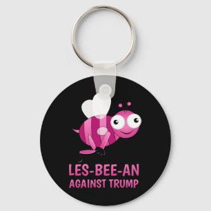 Lgbt Vs Donald Trump Gay Pride Les-bee-an Gegen  Schlüsselanhänger