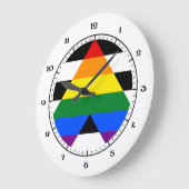 LGBT-Warnuhren Große Wanduhr (Winkel)