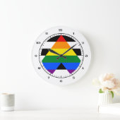 LGBT-Warnuhren Große Wanduhr (Zuhause)