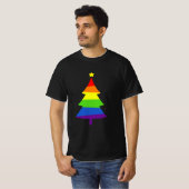 LGBT Weihnachtsbaum-Gay Pride T-Shirt (Vorne ganz)