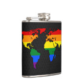 LGBT-Weltkarte Flachmann (Rechts)