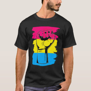 Lgbt Widerstand Faust Vintage Hand Pansexuelle Fla T-Shirt