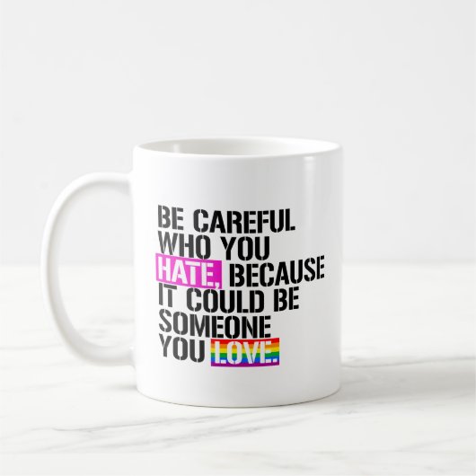 LGBT WIDERSTAND KAFFEETASSE (Links)