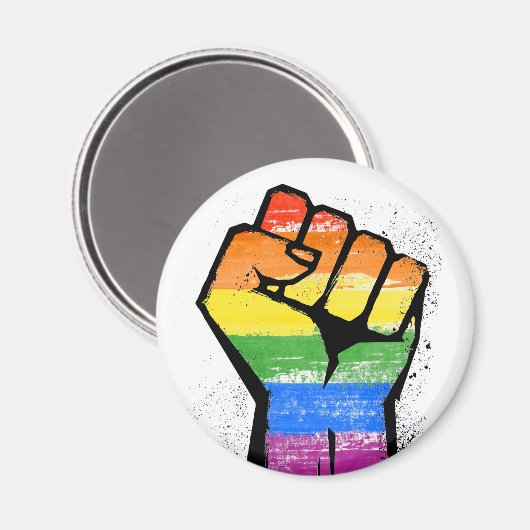 LGBT-Widerstandsfalte Magnet (Vorderseite/Rückseite)