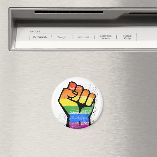 LGBT-Widerstandsfalte Magnet (In Situ (Geschirrspüler))