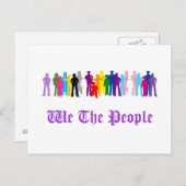 LGBT Wir Menschen entwerfen Postkarten (Vorne/Hinten)