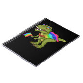 LGBT Women Gay Pride gibt Männern Bi LGBTQ T Rex Notizblock (Linke Seite)