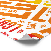 LGBT WORT PATTERFARBE POSTER (Ecke)