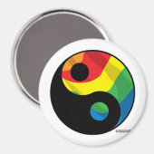 LGBT Ying Yang Magnet (Vorderseite/Rückseite)