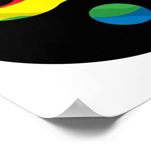 LGBT Ying Yang Poster (Ecke)