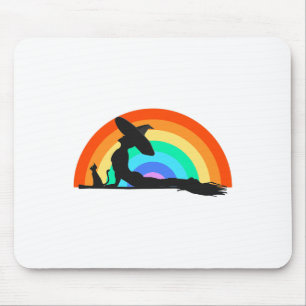 Lgbt Yoga Stolz Hexe Hippie Regenbogen Halloween _ Mousepad
