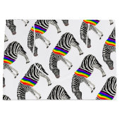 LGBT Zebra Große Geschenktüte (Vorderseite)