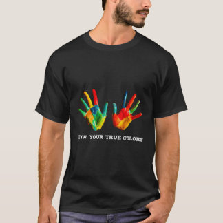 LGBt zeigt Ihre wahren Farben Frauen Damen Männer T-Shirt