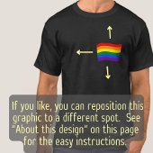 LGBTQ 2-Seitenaufdruck für Gay Pride mit Regenboge T-Shirt