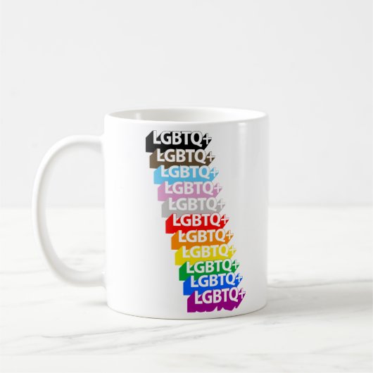LGBTQ 3D KAFFEETASSE (Links)