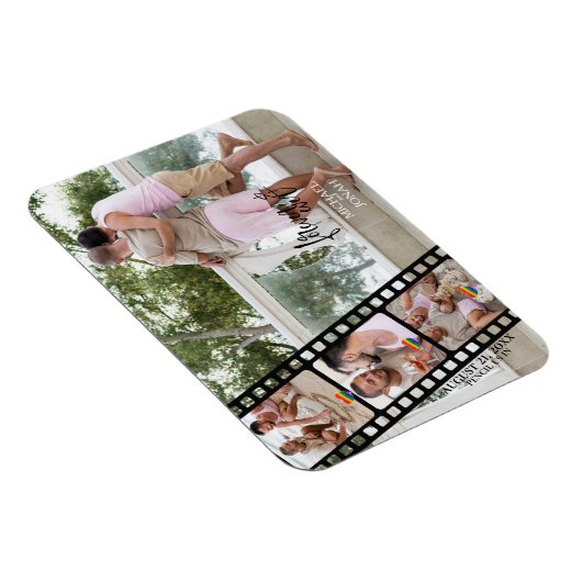 LGBTQ 4 FOTO Filmstrip Save the Date Magnet (Rechte Seite)