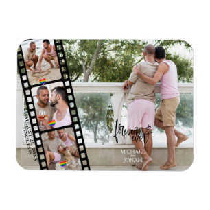 LGBTQ 4 FOTO Filmstrip Save the Date Magnet