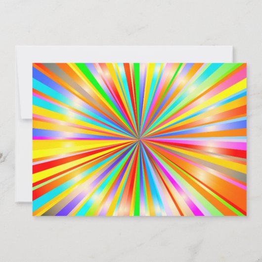 LGBTQ 50 und fabelhaftes Rainbow Birthday Gay Lesb Einladung (Rückseite)