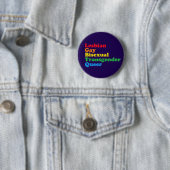 LGBTQ Akronym Rainbow Gay Pride Lila Button (Beispiel)
