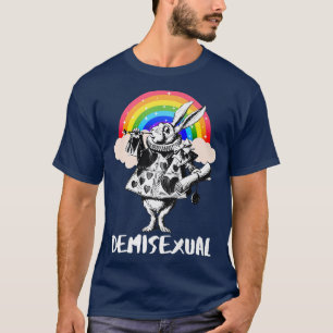 LGBTQ Alice-in-Wonderland Weißes Kaninchen - Demis T-Shirt