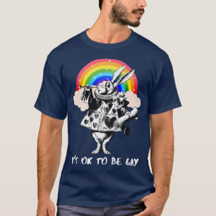 LGBTQ Alice-in-Wonderland Weißes Kaninchen - Es is T-Shirt