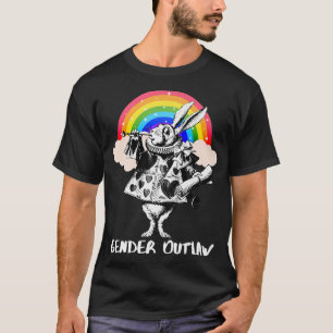 LGBTQ Alice-in-Wonderland Weißes Kaninchen - Gesch T-Shirt