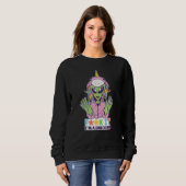 LGBTQ Alien F It I'm A Unicorn Rainbow Outer Space Sweatshirt (Vorne ganz)