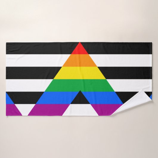 LGBTQ+-Alleinflagge Badehandtuch (Badehandtuch)
