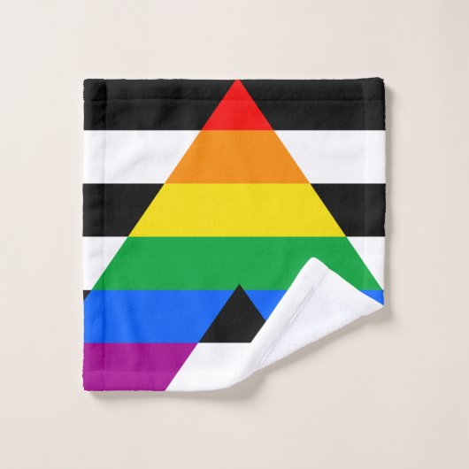 LGBTQ+-Alleinflagge Badhandtuch Set (Waschlappen)