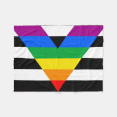 LGBTQ+-Alleinflagge Fleecedecke (Vorderseite (Horizontal))