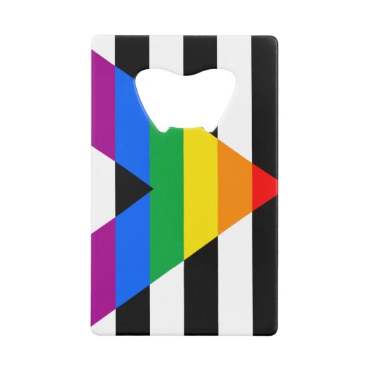 LGBTQ+-Alleinflagge Geldbeutel Flaschenöffner (Vorderseite)