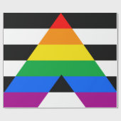 LGBTQ+-Alleinflagge Geschenkpapier (Flach)