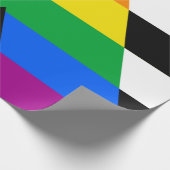 LGBTQ+-Alleinflagge Geschenkpapier (Ecke)