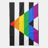 LGBTQ+-Alleinflagge Geschirrtuch (Vertikal)