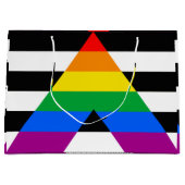 LGBTQ+-Alleinflagge Große Geschenktüte (Vorderseite)