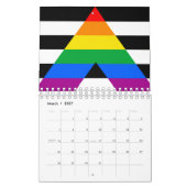 LGBTQ+-Alleinflagge Kalender (Mär 2027)