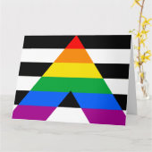 LGBTQ+-Alleinflagge Karte (Gelbe Blume)