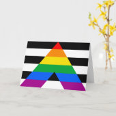 LGBTQ+-Alleinflagge Karte (Gelbe Blume)