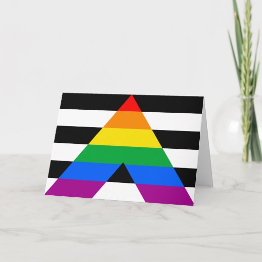 LGBTQ+-Alleinflagge Karte (Vorderseite)
